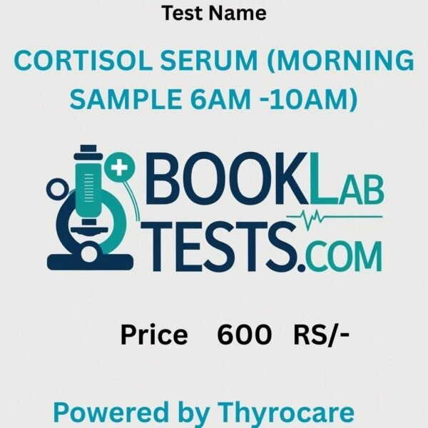 CORTISOL SERUM (MORNING SAMPLE 6AM -10AM)